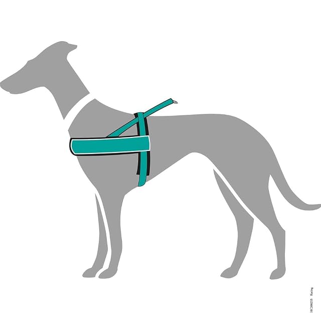 Foto 4 de 7 de HUNTER RACING - Arnés noruego para perros, nailon, reflectante, apto para abrigos, rojo,S-M,52 - 62 cm