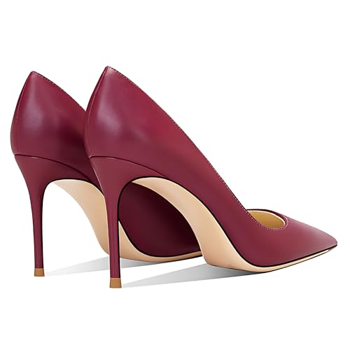 Image of Women's Pointed Toe Stiletto High Heel Pumps 3.15IN Slip-On Party Wedding Evening Shoes