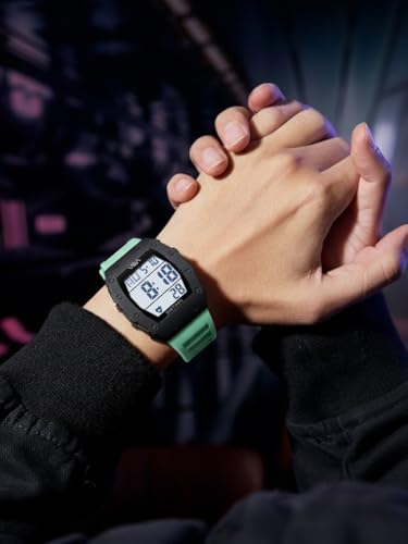 Image of V2A Digitron 2118 Tonneau Sports Watch for Men & Boys | Rugged Design | Big Dial | Alarm, Stopwatch, 12 /24H | 3 ATM Water Resistant | Luminous Display | Sports, Fitness, Outdoor & Training | Gifts for Men & Boy
