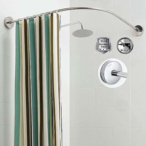 Barre de douche courbée idéale pour cabine d'essayage de magasin de mode