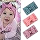 YOCDNOV 3 Stück Baby Haarband- Cotton Stirnbänder baby High Elastisches stirnband baby mädchen,Girls Elastic Nylon Headband with Bow, Neugeborene Kleinkinder Babyschmuck(Marineblau + Rosa + Lila)