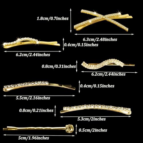 16 piezas de pasadores brillantes para cabello miniatura 2