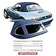 Frankberg Cabrioverdeck Softtop Verdeckbezug Blau Kompatibel mit Z3 E36 2000-2001 Z3 Coupe E36 1998-2003 Z3 Roadster E36 1995-2003 Replace# B.M.W300125 B.M.W13240-13543-4646