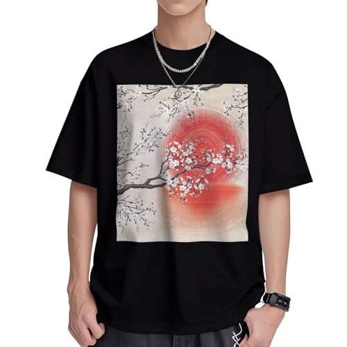T-shirt coton femme col rond manches courtes à motif soleil réfléchissant pour l'été