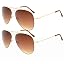 2pc-gold Frame-brown Lens