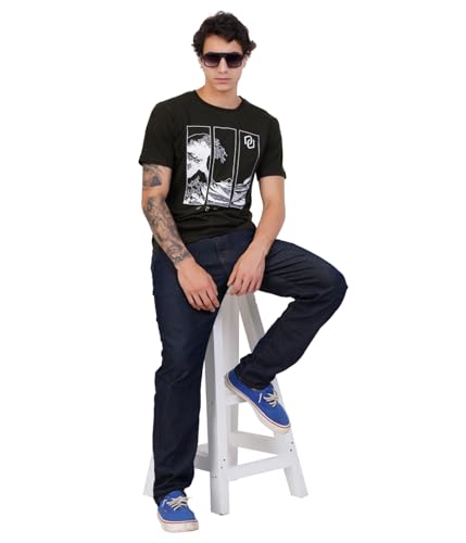 Image of Men's Super Combed Cotton Round Neck Half Sleeve T-Shirt | Soft Breathable Cotton Fabric | Stylish Comfortable Wearfor Men | Quality Regular Fit