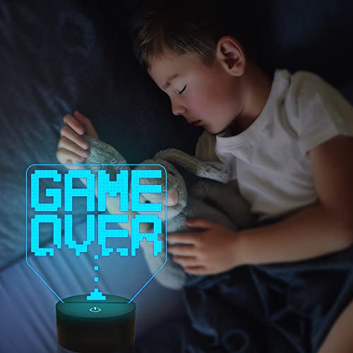 Spel 3D Illusie Lamp, Attivolife Spel is over Nachtlichtje met Afstandsbediening + Timer 16 kleur veranderende Kinderen… - Afbeelding 5