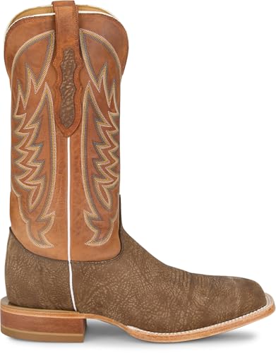 Justin Cowman 13" Men's Western Leather Boot - Durable Cowboy Footwear for Work & Casual Wear3