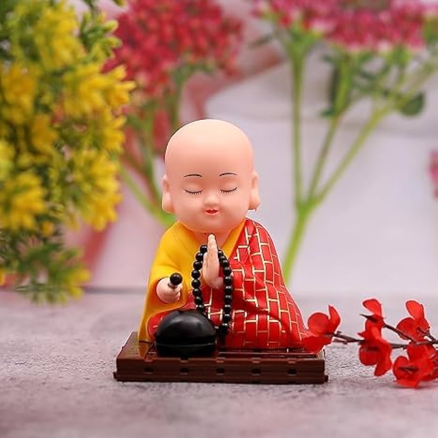 Buy Saatveek Collections Plastic Little Buddha Monk Solar