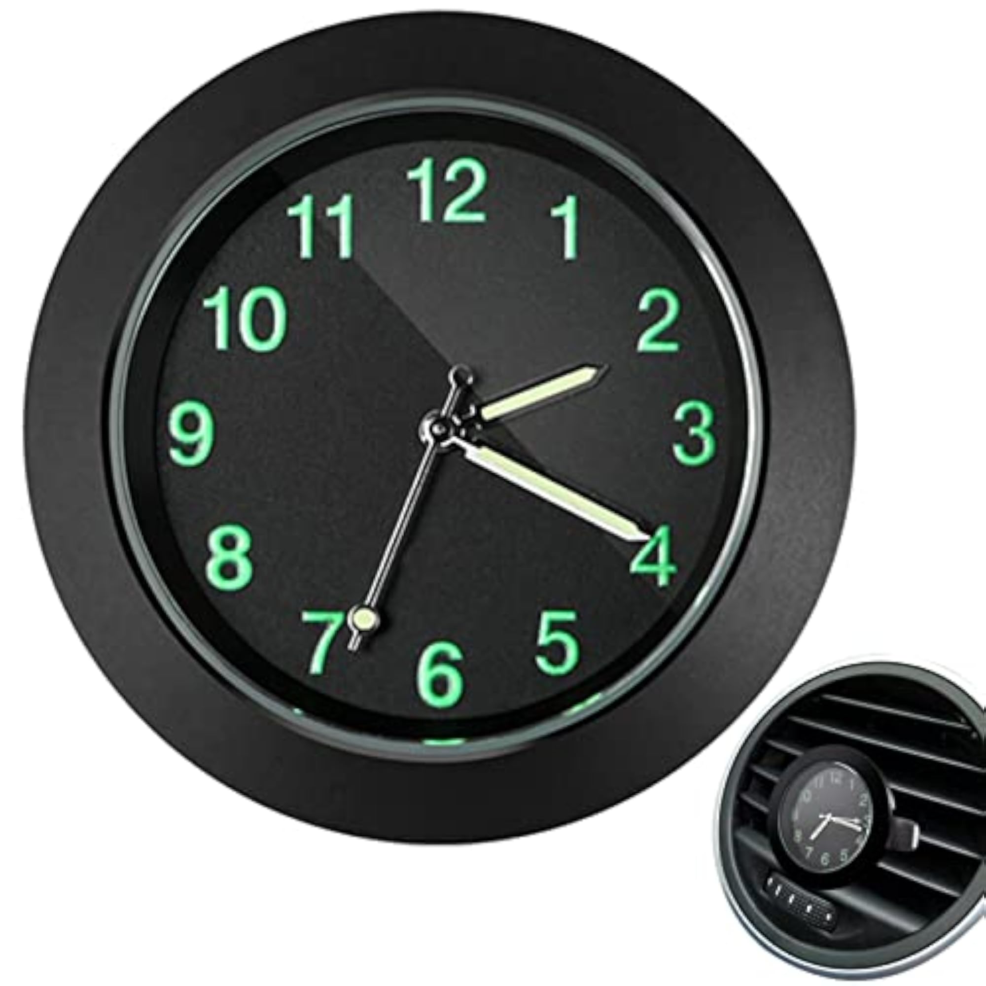 Tiny Glowing Car Vent Clock for Dashboard