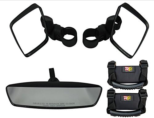 Rocket Offroad RO-KIT Black UTV Deluxe Mirror and Handle Kit,5 Pack