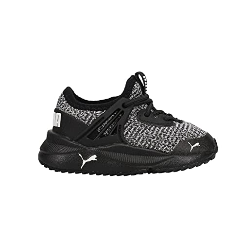 Image of Puma Kids Pacer Future Slip On Sneaker, Black White, 7 US Unisex Toddler
