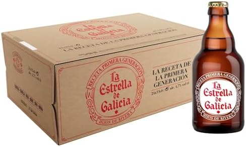 Estrella Galicia- La Estrella de Galicia - Cerveza Lager Premium,...