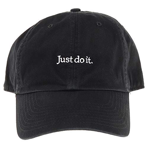 Nike Sportswear Heritage86 Just Do It Washed Cap - Black/White #TOP3