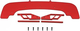 RCAWD Alloy Front Splitter with Animal Bumper Guard for Arrma 1-7 Felony and Infraction Cars Hopups Upgrade Parts(Red)