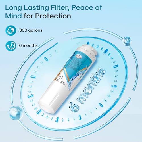 Image of ICEPURE Alkaline UKF8001 Refrigerator Water Filter Replacement for Whirlpool EDR4RXD1, EveryDrop Filter 4, Maytag UKF8001, 4396395, UKF8001P, UKF8001AXX, RFC0900A, UKF8001AXX-200, Enhances PH, 6 Pack