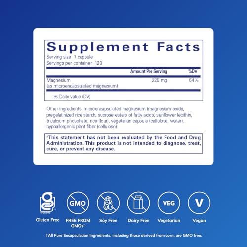 Pure Encapsulations UltraMag Magnesium Bisglycinate 120mg, 120 Capsules — view 2