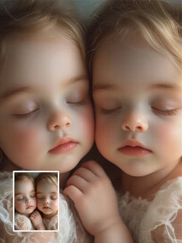 Diamond Painting Personnalisé Photo 5D DIY Broderie Diamant 40x50cm L-268
