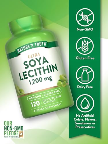 Nature'S Truth NT821A Ultra Soy Lecithin 1200 Mg | 120 Softgels | Non-Gmo, Gluten Free Supplement thumb #2