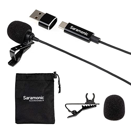 Saramonic Professional Lavalier Microphone For Android And Ios Devices With Usb-C And Computers With Usb Or Usb-C For Vlogging, Interviews, Youtube, Tiktok, Streaming (Lavmicro-U), 6.6 Feet #TOP11