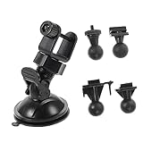 Cemaystic ドライブレコーダー用マウント セット – ボールヘッドアダプター付き吸盤、多角度調整可能、車載ダッシュボード固定