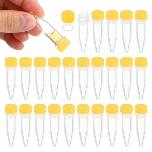 PATIKIL 1.5ml vX`bN 25 ȓ ڐte ˂Lbvt  Ȋw CG[Lbv