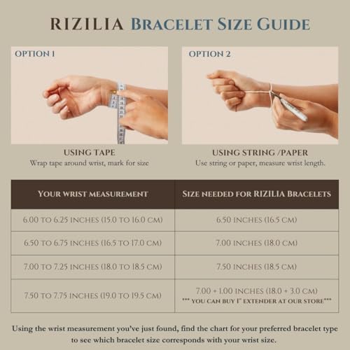 RIZILIA Eternity Tennis Bracelet & Round Cut CZ in Yellow Gold Plated, 7" 5