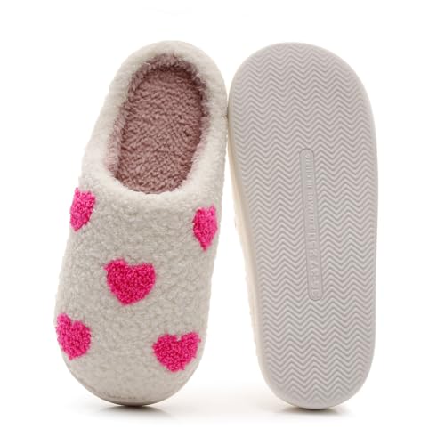 Rungion Womens Fuzzy Plush Slippers Winter Home Warm Fleece-Lined Anti-Slip Shose Soft Sole Cute Unisex Christmas Halloween Holiday Gift4