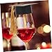 TEHAUX 15pcs Graduation Party Decorations Graduation Cap Cover Graduation Party Goblet Cover Mini Graduation Hat Goblet Cover Graduation Cap Bottle Toppers Graduation Doctor Hats Paper