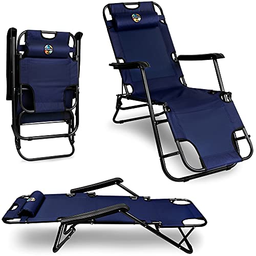 Preisvergleich Produktbild SPOKEY Tampico Campingstuhl 2 in 1 Sonnenliege, bequemer Strandsessel, Klappstuhl für Strand, Camping und Garten, echter Komfort und Entspannung, max. Nutzergewicht 120 kg, tragbar