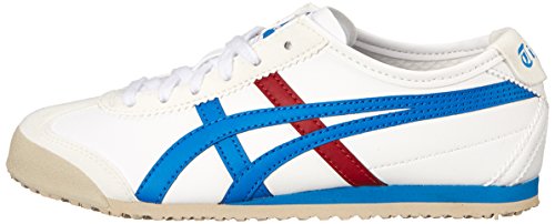 ASICS Mexico 66 Baja PS Running Shoe (Toddler/Little Kid), White/Mid Blue, 2 M US Little Kid