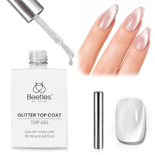 Beetles Cat Eye Gel Top Coat with Magnet 1PCS 10ml