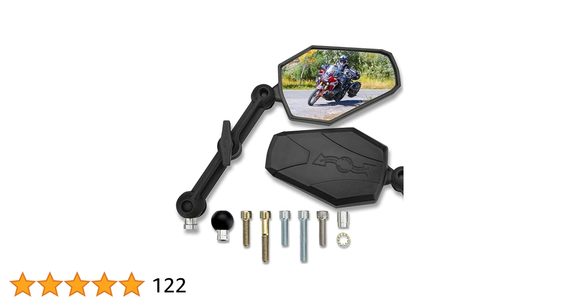 ダブルテイクミラー アドベンチャーミラーキット片側 6.0インチアーム ×2 Amazon.co.jp: ダブルテイクミラー(Doubletake Mirror