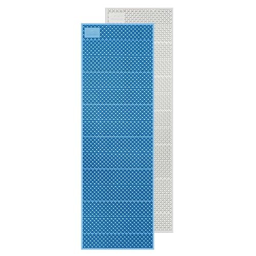 Naturehike Camping Mat 400g/770g Ultra-Light,Wider Roll Mat,IXPE+Moisture-Proof Aluminium Film,Egg Nest Sleeping Pad,Folding Portable Cushion for Outdoor Hiking Backpacking (Blue)