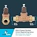 Cash Acme EB45 Pressure Regulating Valve, Double Union, 3/4 Inch Sweat, Metal Top, 60 PSI, PVA16M-DUSW-60