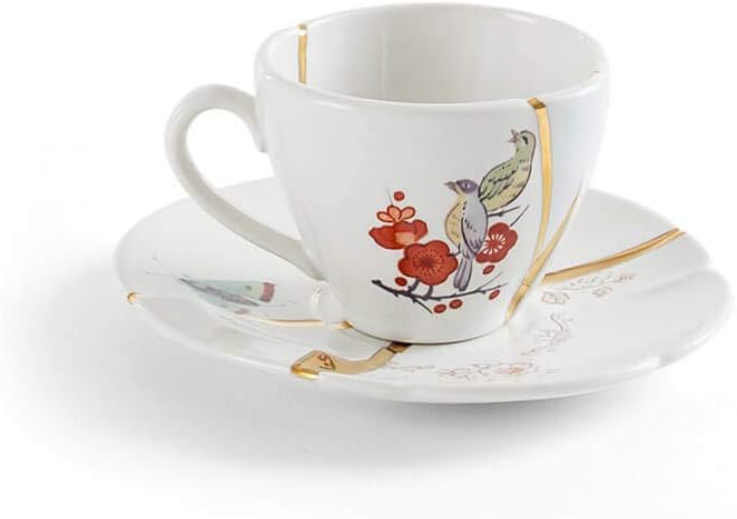 Kintsugi Coffee cup with saucer 02