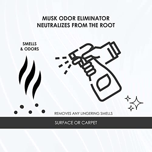 Wash&Whips Musk Odor Eliminator Unscented – Neutralizes Stubborn Smells From Car Interior Accessories, Leather, Carpet, Upholstery & Pet Odors - Use At Home And Office, 16 Fl Oz #TOP3