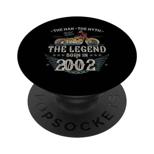 2002 Vintage Cumpleaños Retro Edición Limitada Hombres Mujer PopSockets PopGrip Intercambiable