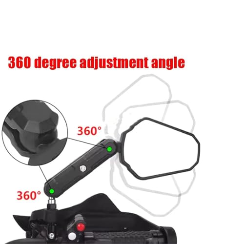 Espejo retrovisor de motocicleta ajustable compatible con Tenere 700 Xt660z Xt1200 4