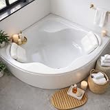 ECOLAM Baignoire d'angle SELMA 140 x 140cm + tablier | 2...