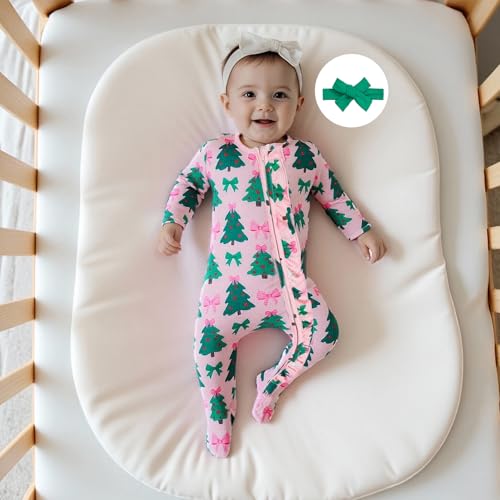 Image of Kuriozud Newborn Infant Unisex Baby Boy Girl Button Solid Romper Bodysuit One Piece Jumpsuit Outfits Clothes | Newborn Baby Girl Sleeper for Daily, Brithday, Halloween, Christmas, New Years, Valentines, St. Patrick's Day, Easter 0-9M