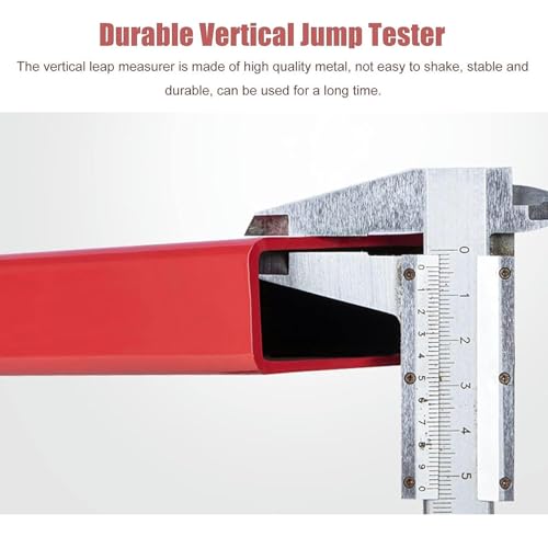 Tester di salto verticale, strumento di misurazione regolabile a parete per allenamento fitness, valutazione delle prestazioni per atleti e palestra a casa
