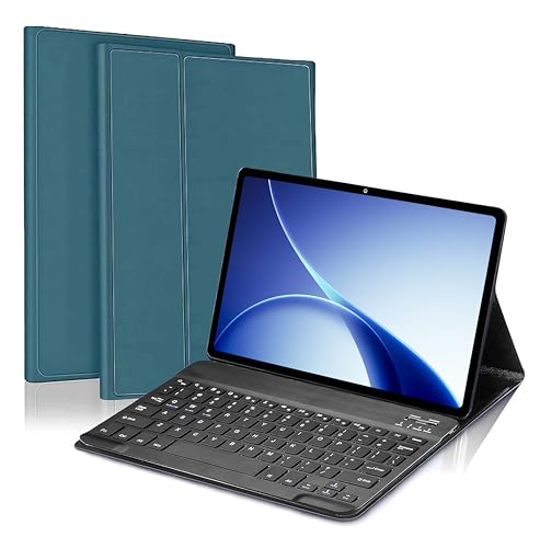 Image of ProElite Keyboard case for Oppo Pad 5 12.1 inch, Magnetic Detachable Wireless Bluetooth Keyboard for Oppo Pad 5 12.1 inch, Dark Green