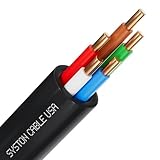 SYSTON 18/5 Solid Copper Sprinkler Wire, 18 Gauge 5 Conductors Irrigation Wire,...