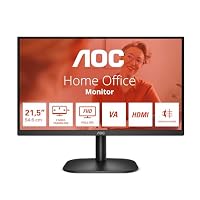 AOC 22B2H 22 zoll FHD Monitor, 75Hz, VA Panel, 6.5ms GtG, Adaptive Sync, (1920x1080 HDMI 1x 1.4)Schwarz – Ansicht 2