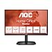 AOC 22B2H - 22 inch FHD Monitor, 75Hz, VA, 7ms Frameless design, Tilt, lowBlue Mode, Flicker Free (1920 x 1080 @ 75Hz, HDMI/VGA)
