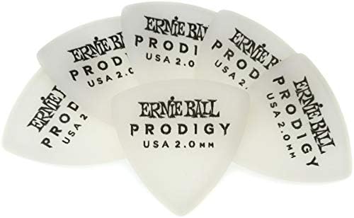 Ernie Ball P09200 1.5mm Mini Prodigy Picks 6-Pack, Grey
