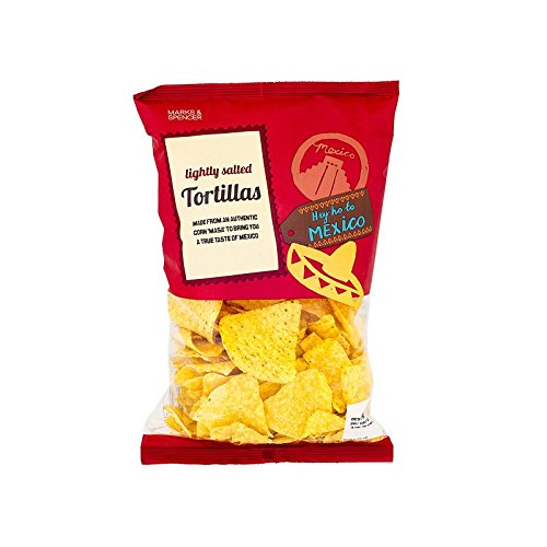 (Marks & Spencer (�}�[�N�X���X�y���T�[)) �y�����Ђ��g���e�B�[����175�O���� (x4) - Marks & Spencer Lightly Salted Tortillas 175g (Pack of 4) [���s�A���i]