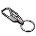 Honda Civic Type R Gunmetal Gray (Black) Snap Hook Metal Key Chain by iPick Image, Made in USA
