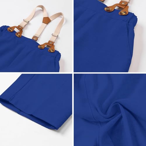 Image of SANGTREE Boys Suit Cotton Linen Formal Set Baby Boy Dress Clothes Gentleman Wedding Ring Bearer Outfits, 3 Months - 9 Years